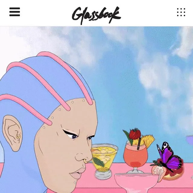 Thanks @glassbook !!! lil interview up 2day | 
super sharp Q's by lovely @carolthekitty 🍒🍒🍒!!! Check it out ~