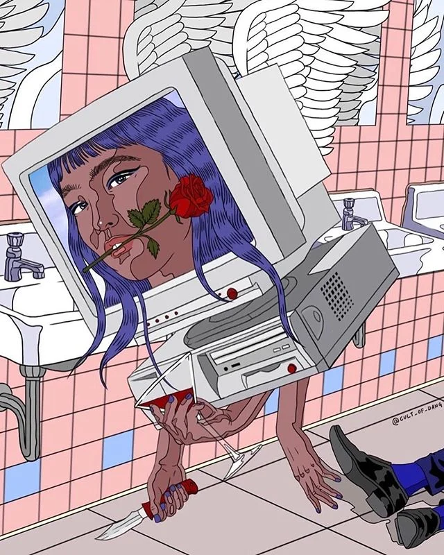 No shame in kissing a sensual, mysterious beautiful semi aggressive computer at midnight #2k17