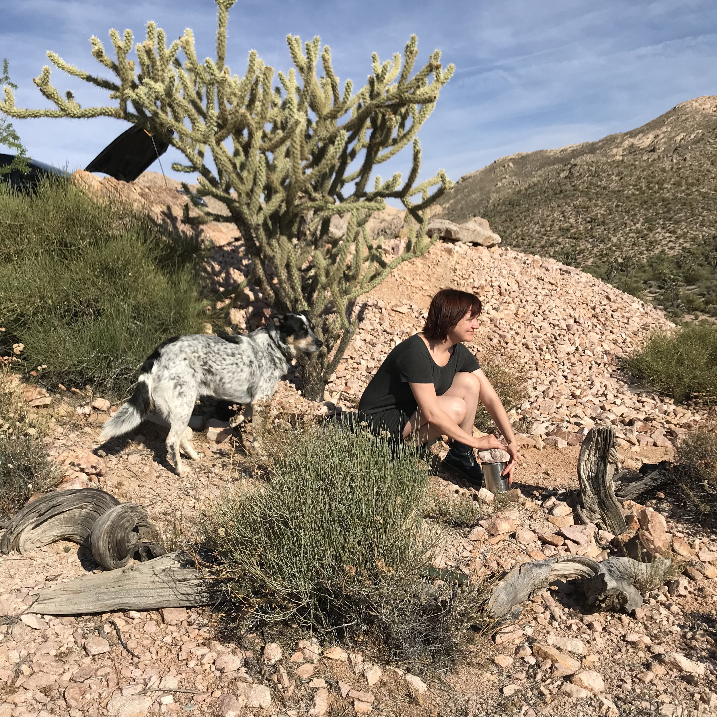 Participant Rachel Hillberg enjoying the scenery (and Hopi).