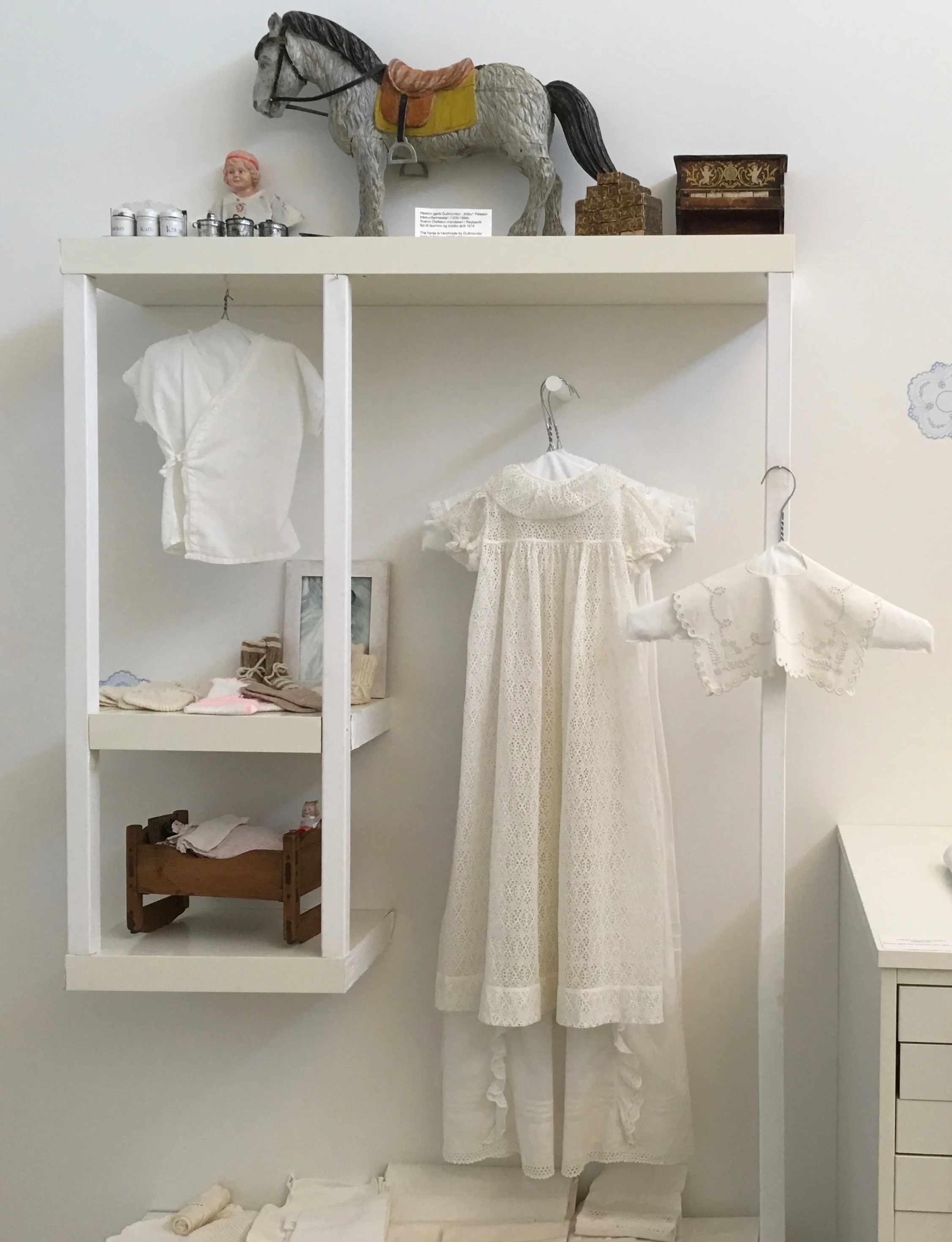Garments constructed from handmade lace and embroidery,