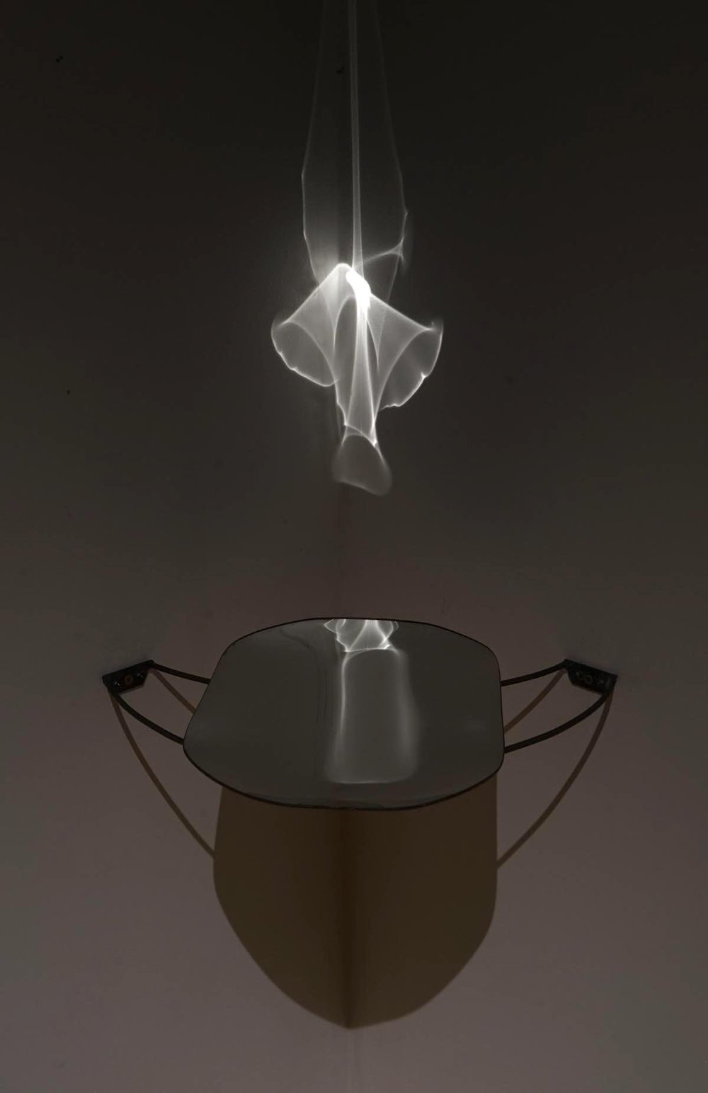 ASCENT (2022) | Glass, steel, LED light | 42 × 16 × 16 in.