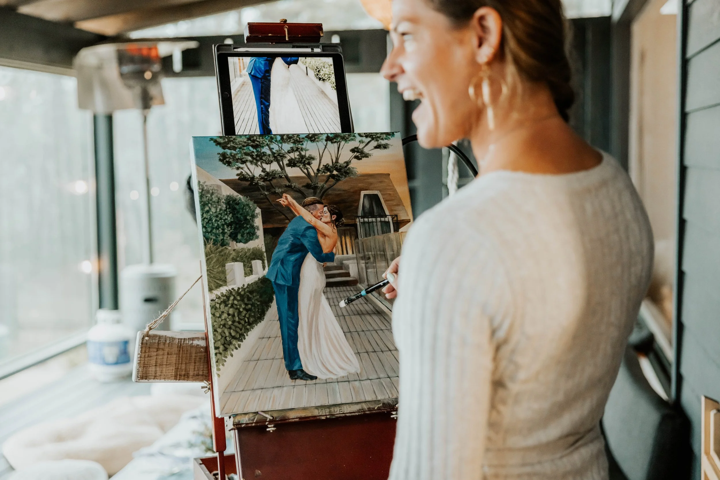 Sasha Allanja Lyth Live Painting.