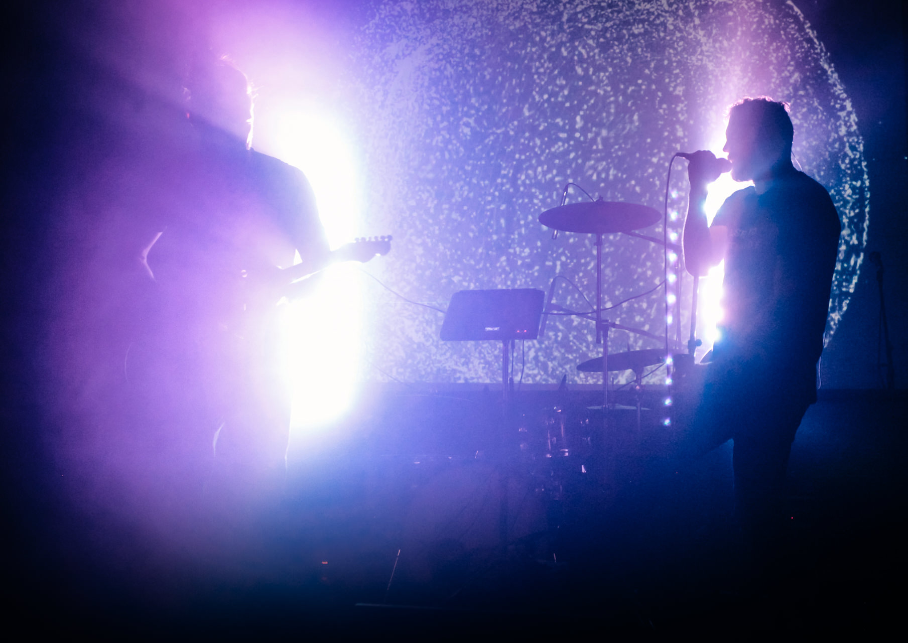 The duo known as S P A C E come from backgrounds in music, art, design, film, and photography. At first listen, their songs seem familiar and deceivingly simple. Simple, that is, until you pull at the thread of an interesting tone to find it unravel