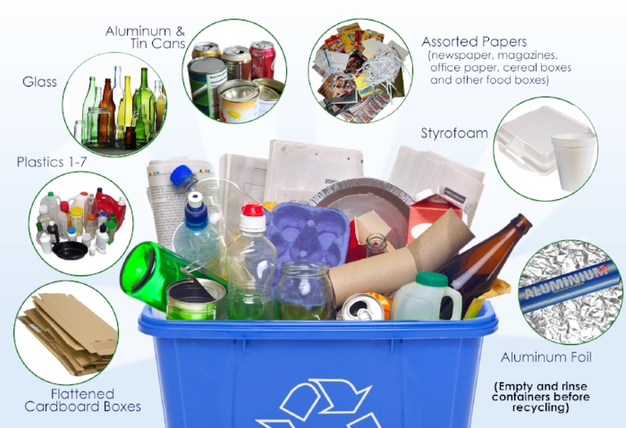 Recycling graphic courtesy of Landlakegov.net