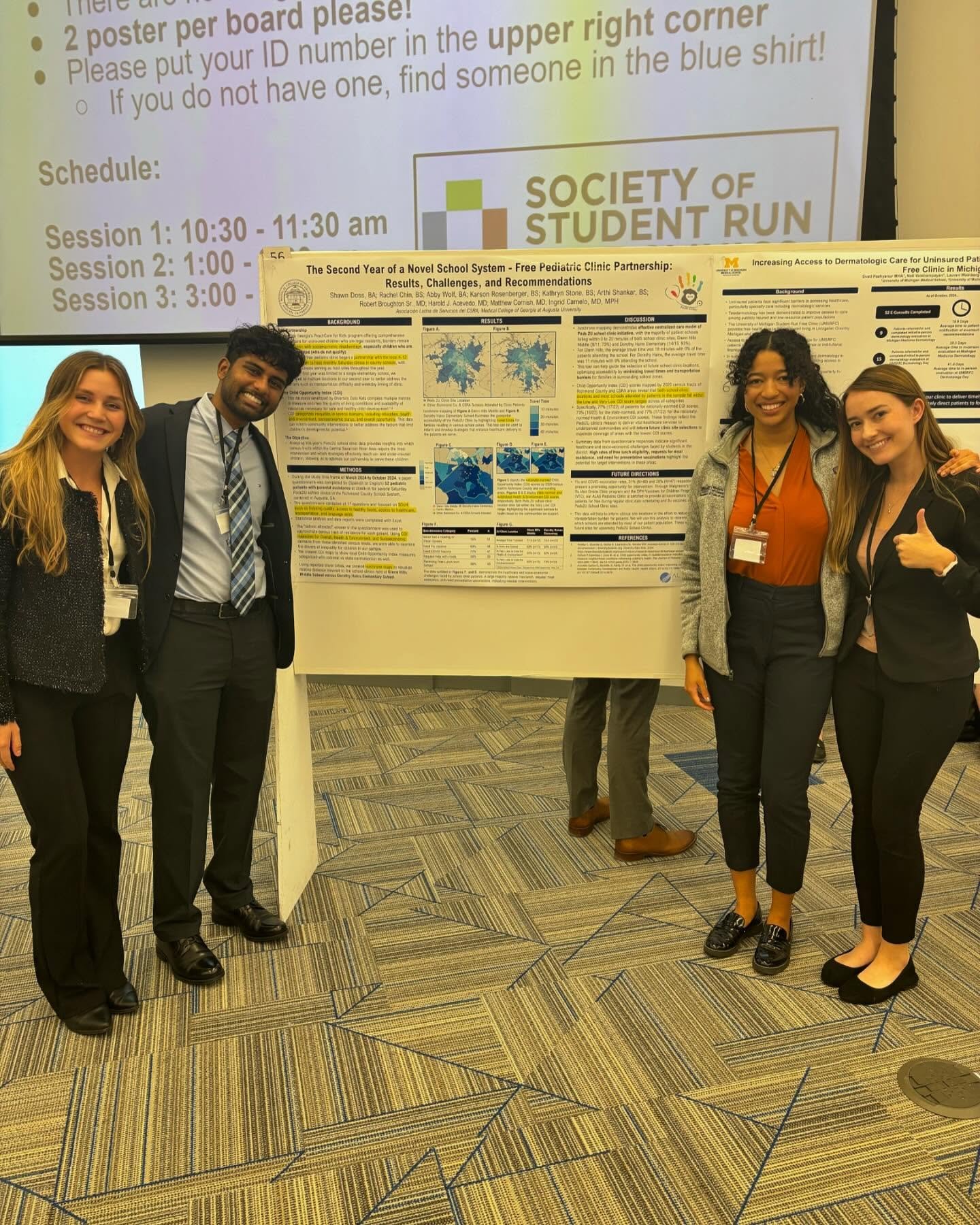Our second and third year peds coordinators had an amazing time in Philadelphia at the Society of Student-Run Free Clinics! 

Our Peds2U project even won an award for &ldquo;Most Innovative&rdquo;⭐️🏆