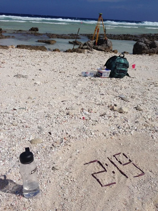  Establishing Ground Control Points for Mapping Elevation on Wotho Island as part of Climate Impact Analysis 