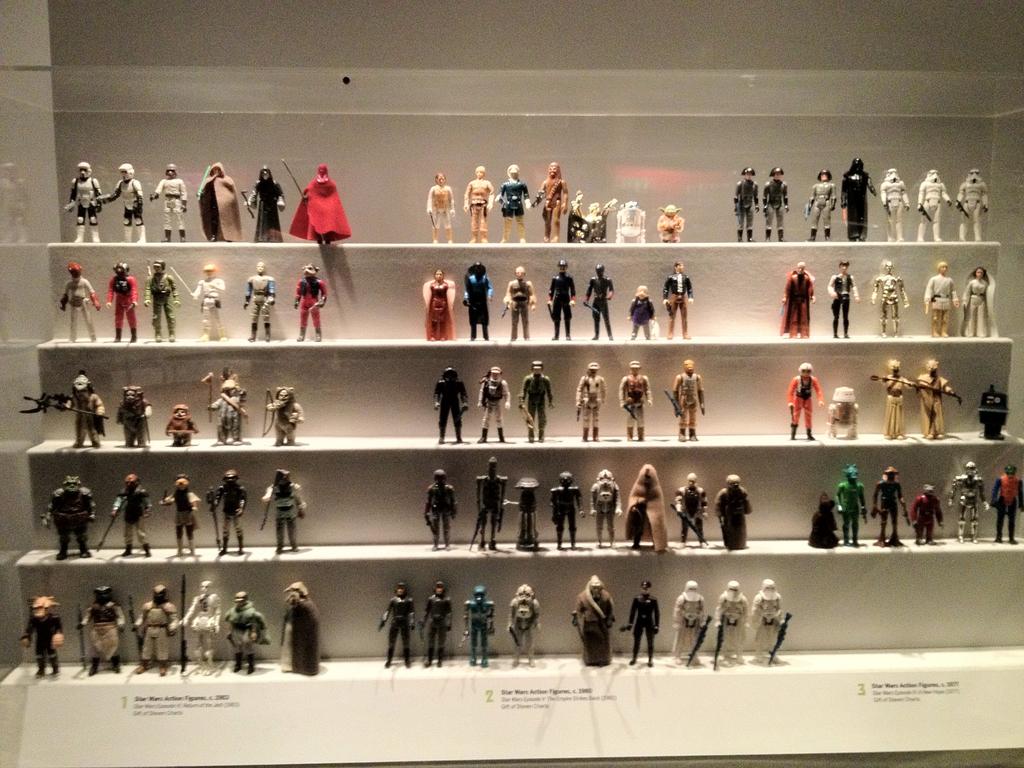  Star Wars figurines on display   via   
