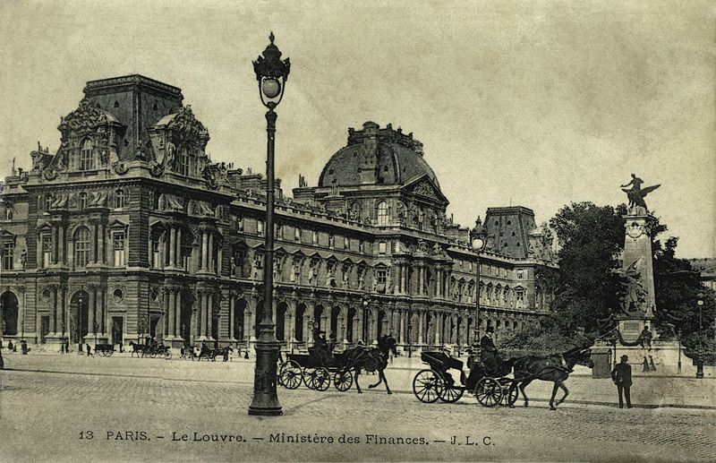  The Louvre in the 19th century &nbsp; via   