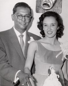  Ben and Virginia Ali at their wedding in 1958,   via   