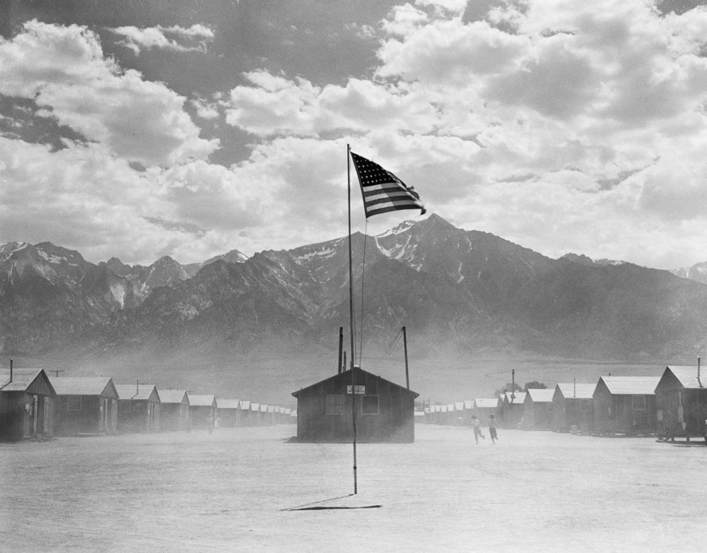  Manzanar Relocation Center, one of the ten concentration camps where Japanese Americans were held during the war  via  