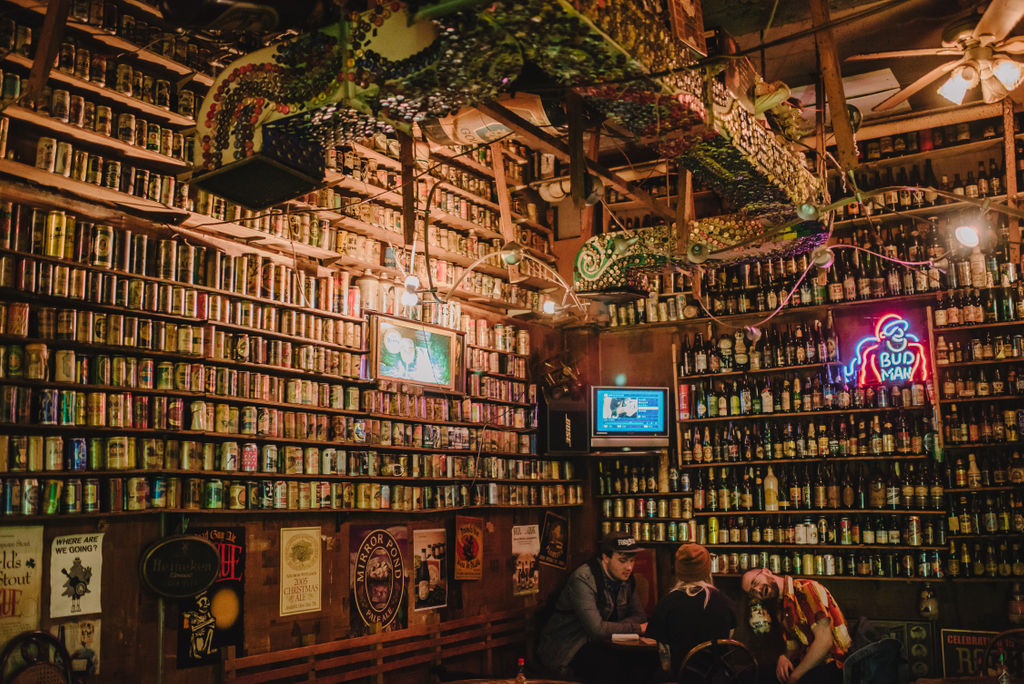  It was so fun looking through the beers that lined the walls. Very fun bonus that the tiny TV in the corner was played music videos from the early 2000s. 