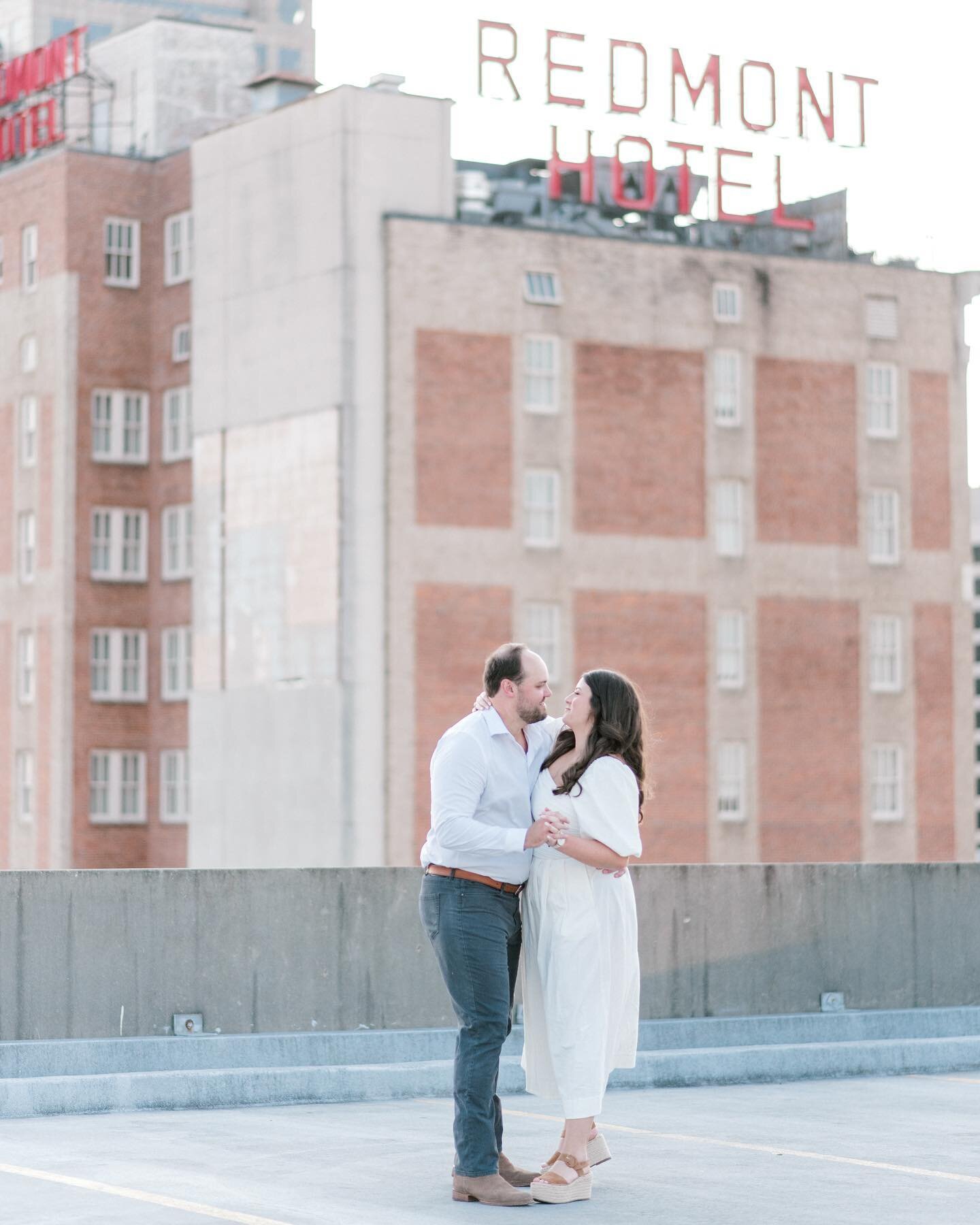 It was a dancing on rooftop parking decks kinda day 🪩We can&rsquo;t wait for Jessica &amp; Sean&rsquo;s wedding next April!!!!