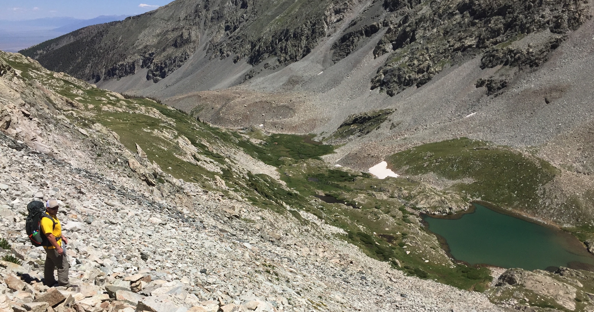 Wayne's hypoxia set in here, around 12,500 feet.