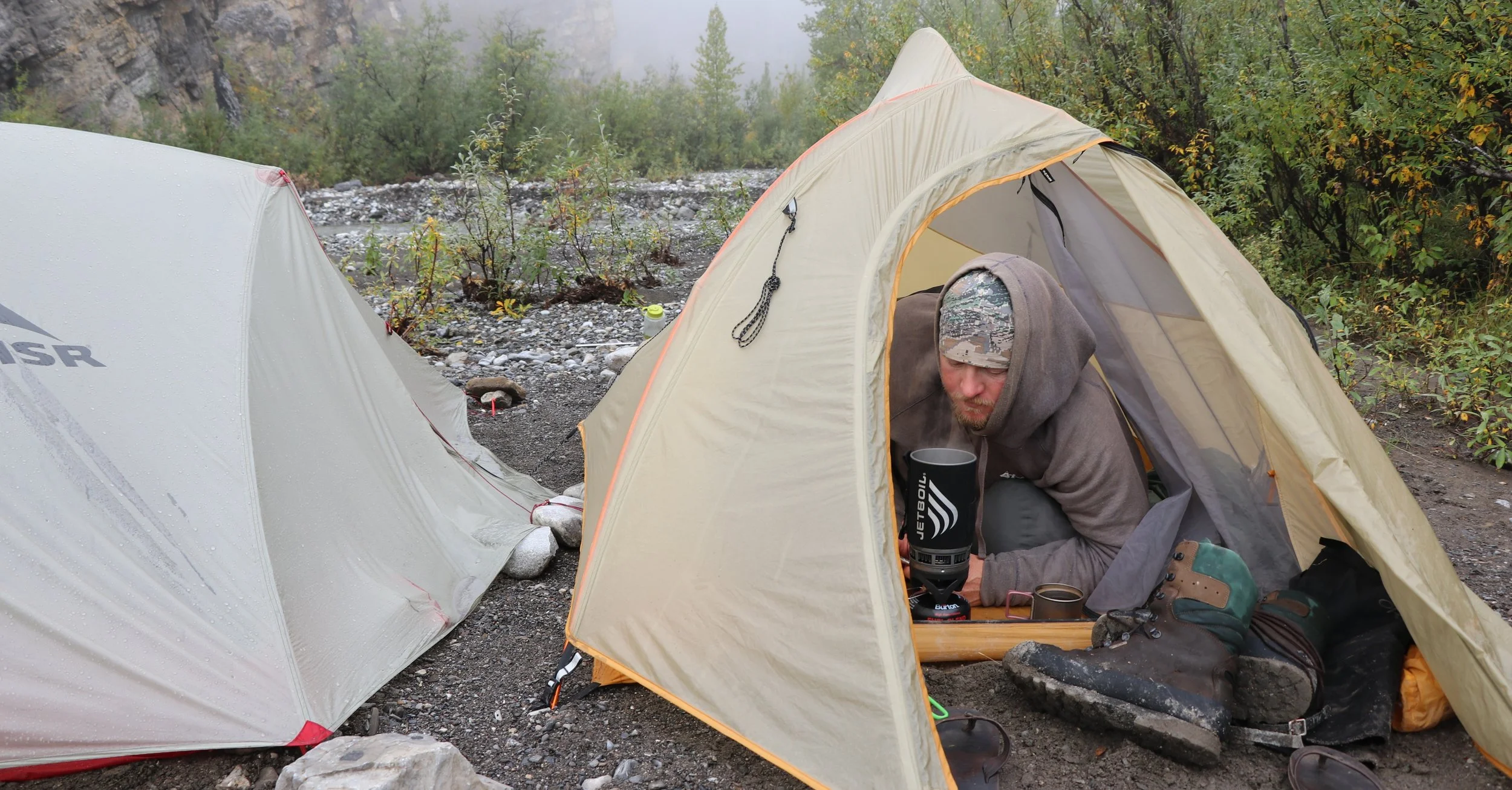 If your boots are wet, capitalize on every opportunity to take them off and air them out.