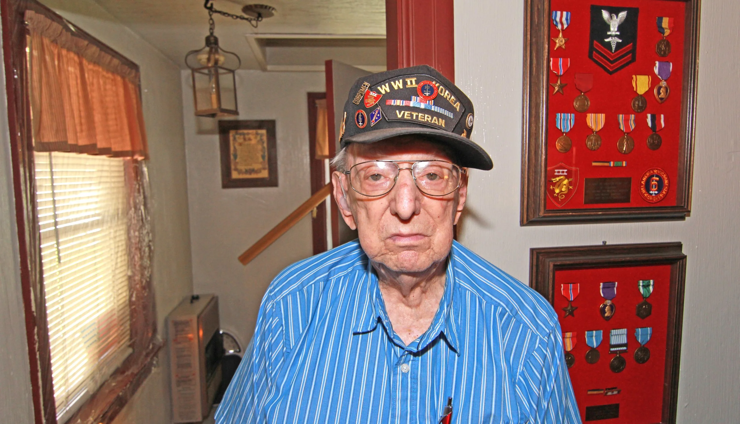 Henry Huber, at home, in 2015