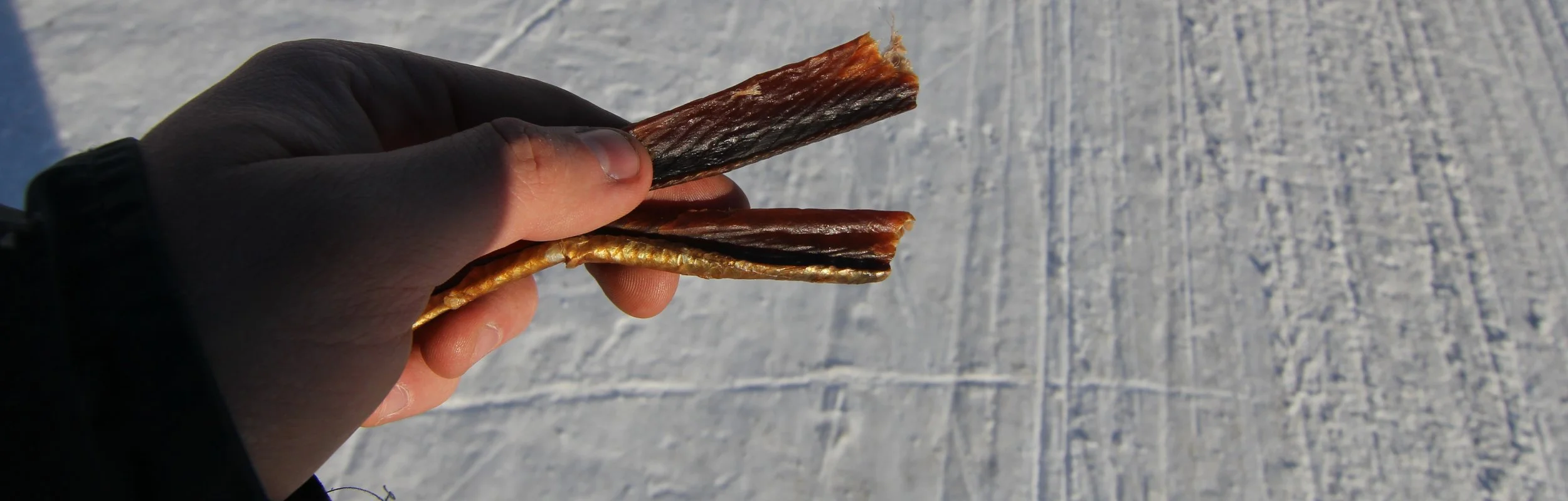 Charlie Wright's dried salmon.