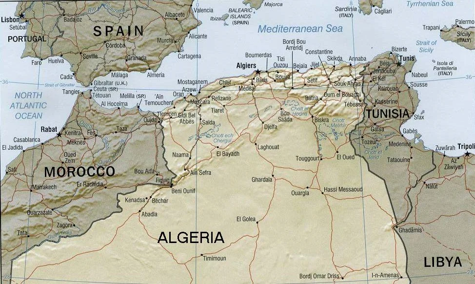 The Barbary Coast of northern Africa