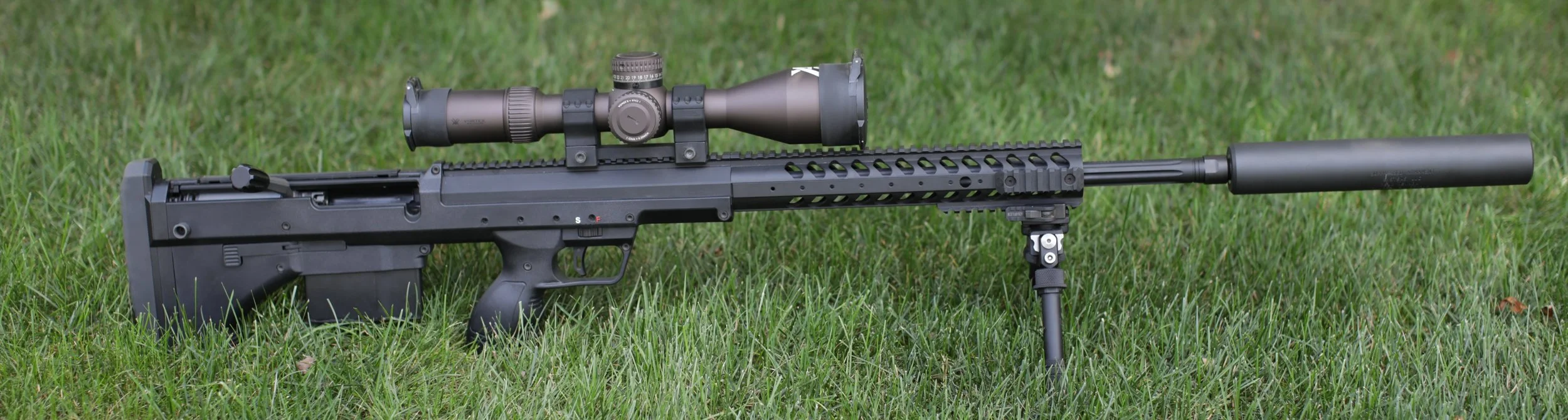 The Desert Tech SRS A1 Gen 2. That's a long name for such a short rifle!