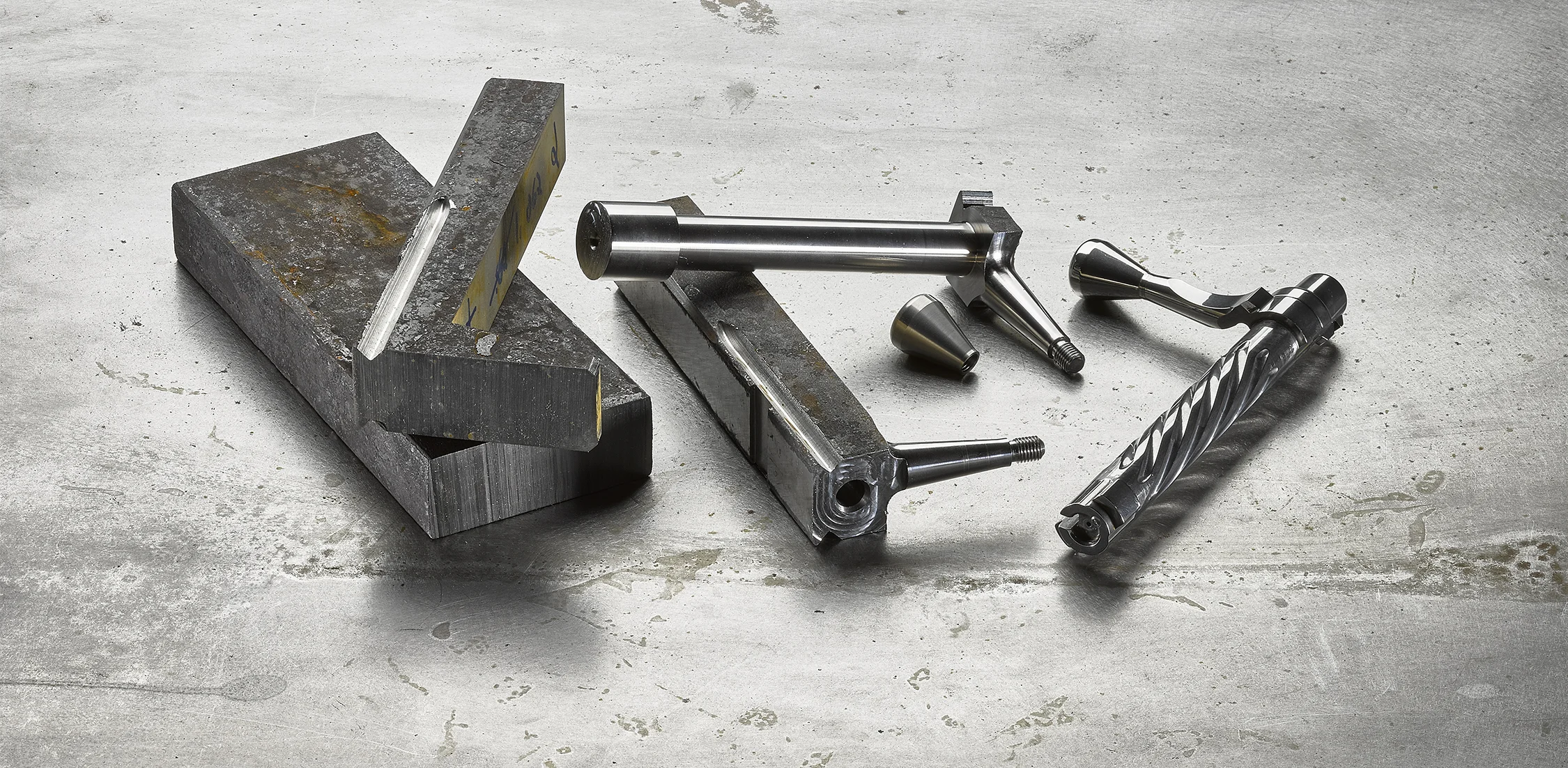Bolts are also machined from solid steel