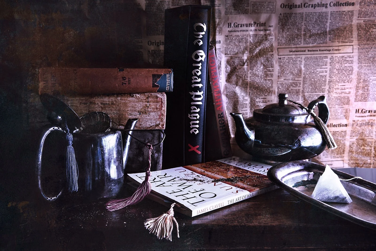 TheTeaSheBrewForHim_TheArtOfWar_TheGreatPlague_DramaticValues_AntichristOxfordThesaurus_PassionHasNoTranslation_SophiaTerraZiva