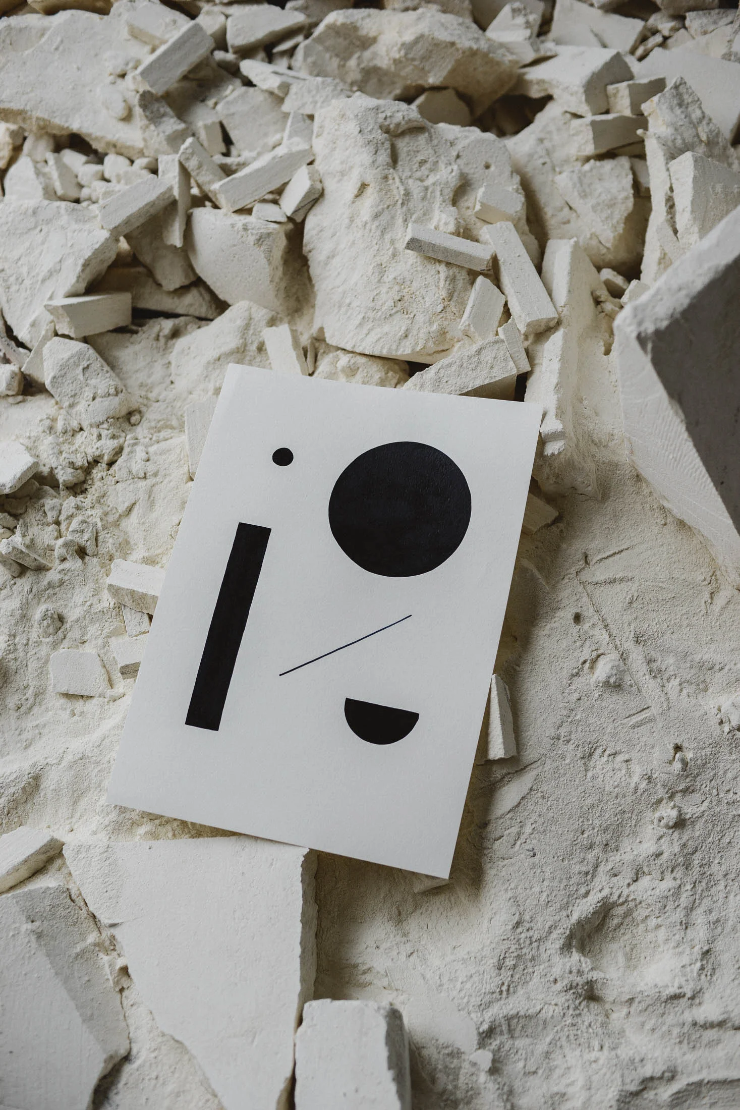 Shape Study Navy Print by Bobby Clark