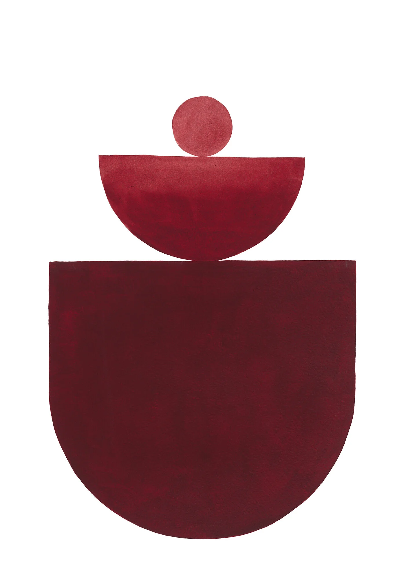Burgundy Print