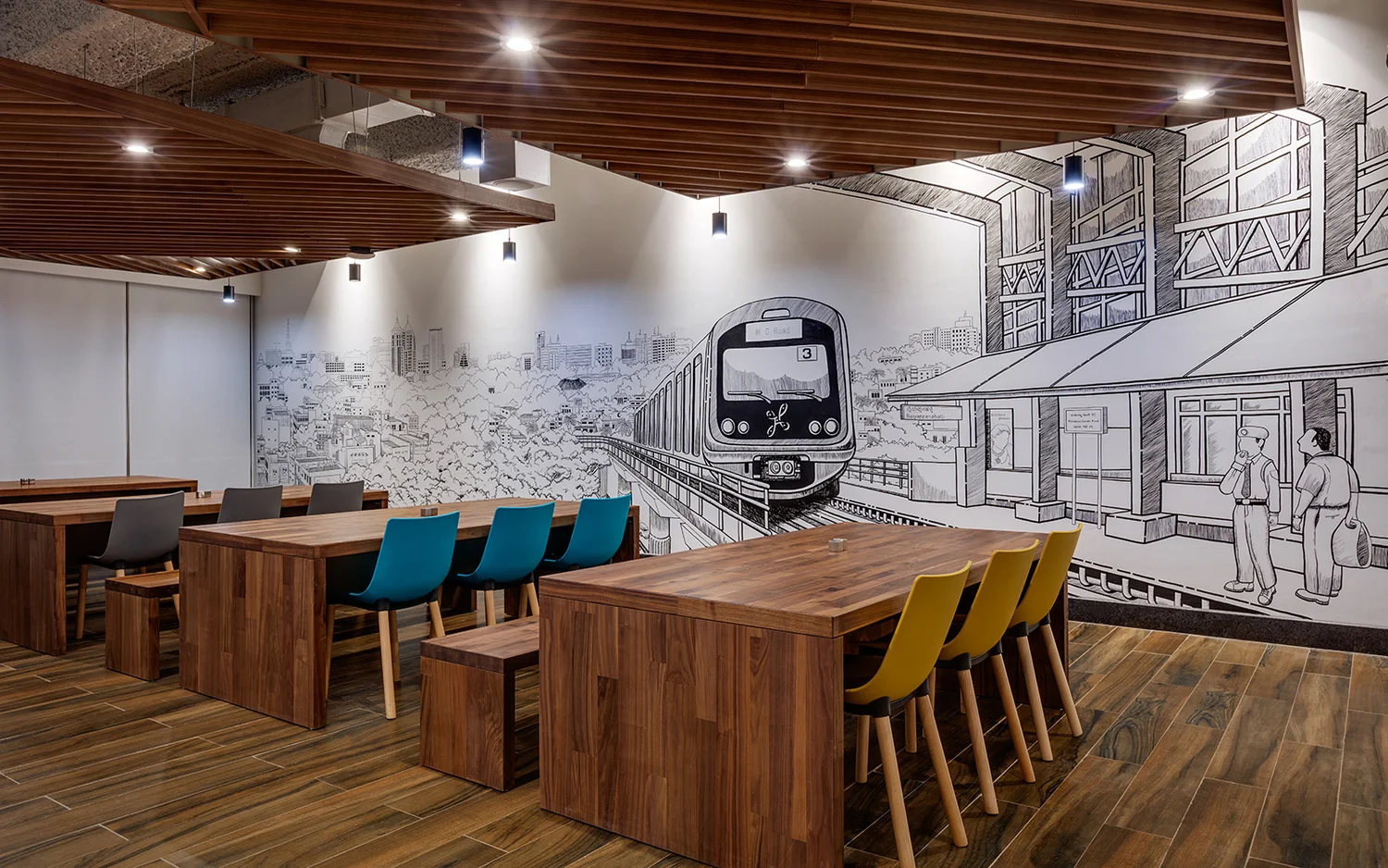 Linkedin-Bangalore-Office-Mural1-Bhushanraj