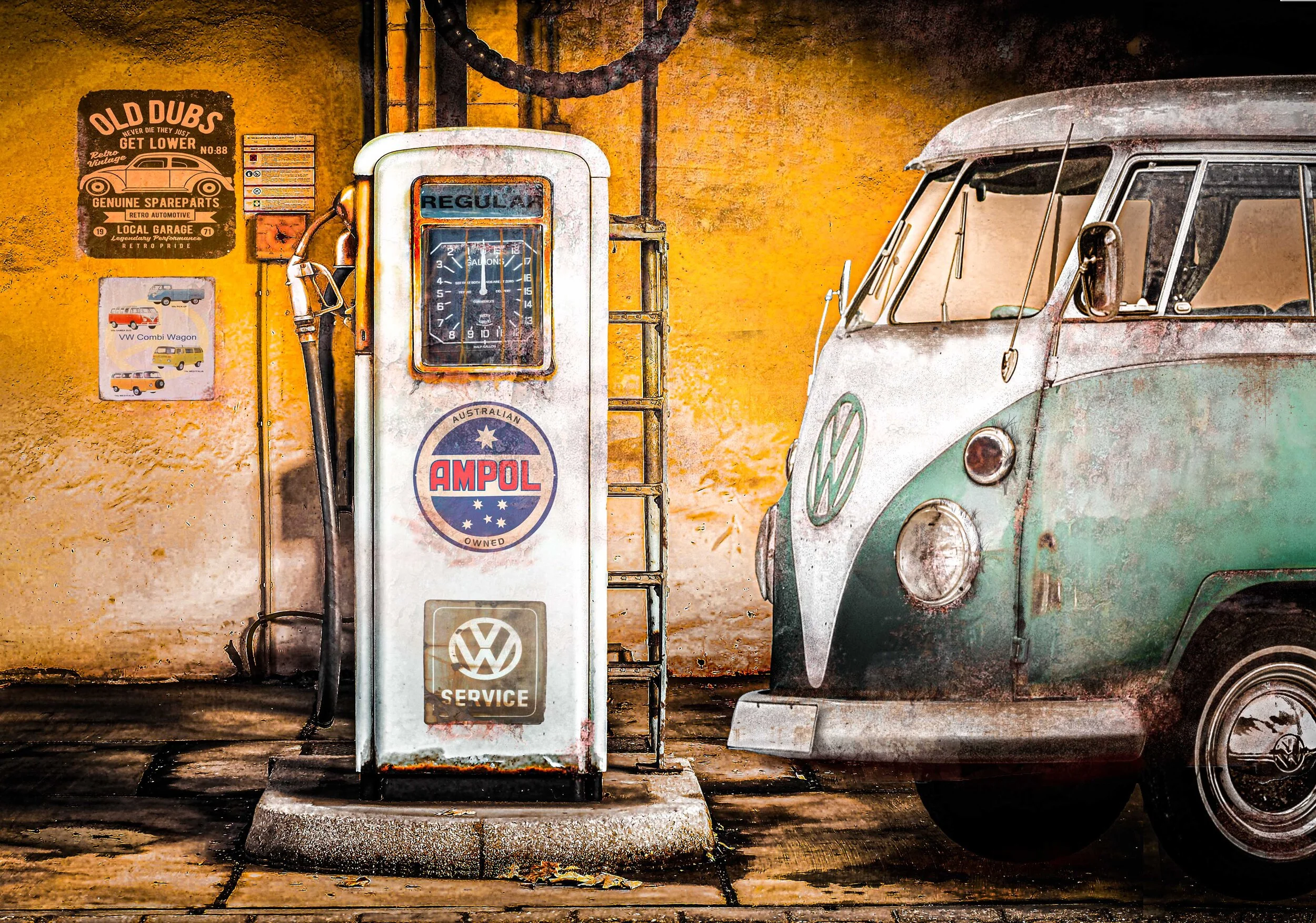 VW Bus and Pump
