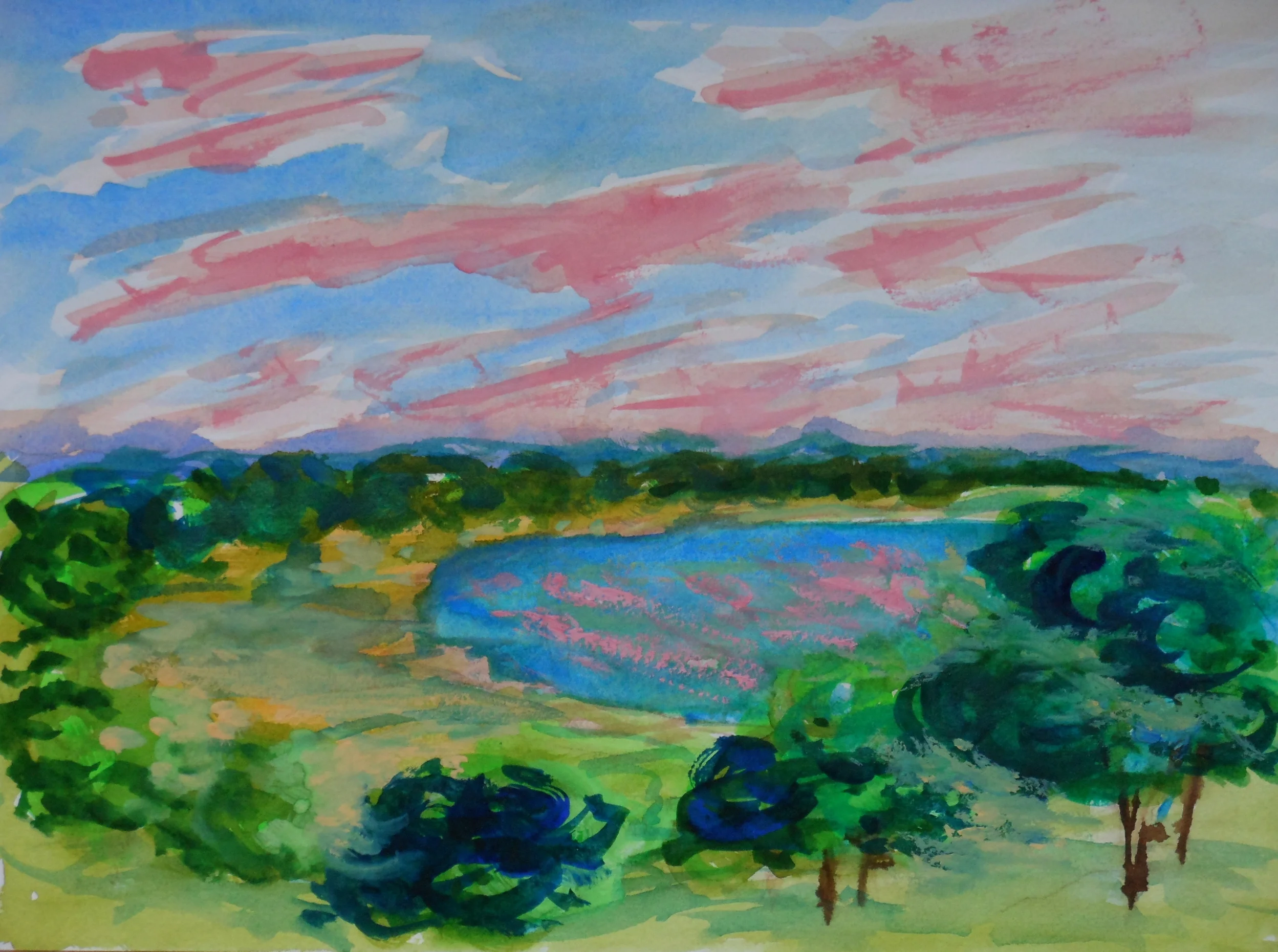 Study, View of The Thames from Richmond Hill [after Phillip Steer], 2013