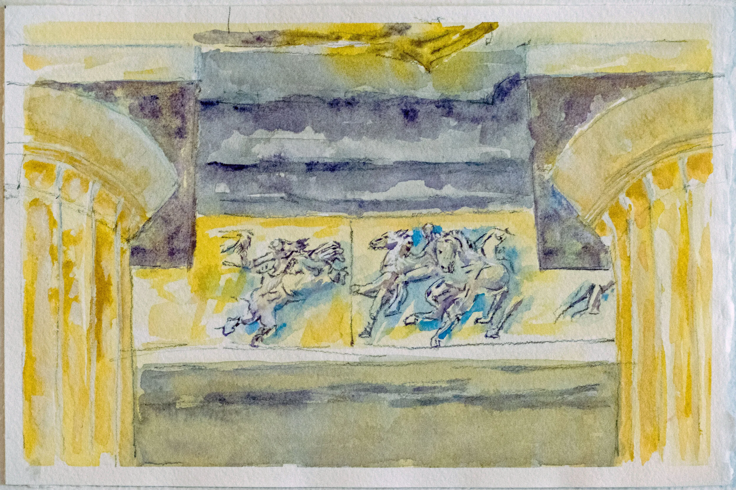 The Parthenon - View 4, Athens, Greece, 2020 [6" x 9"]