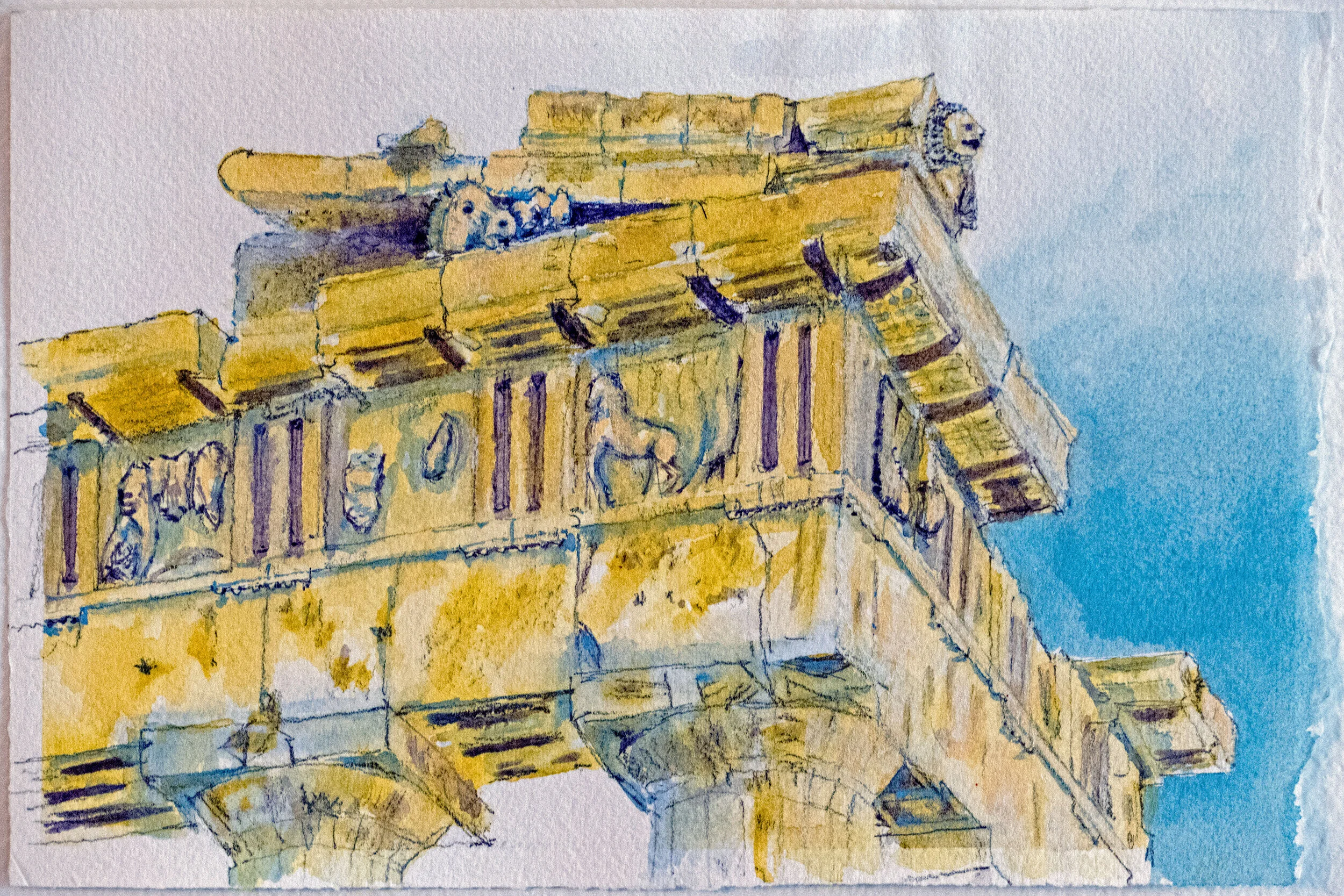 The Parthenon - View 5, Athens, Greece, 2020 [6" x 9"]
