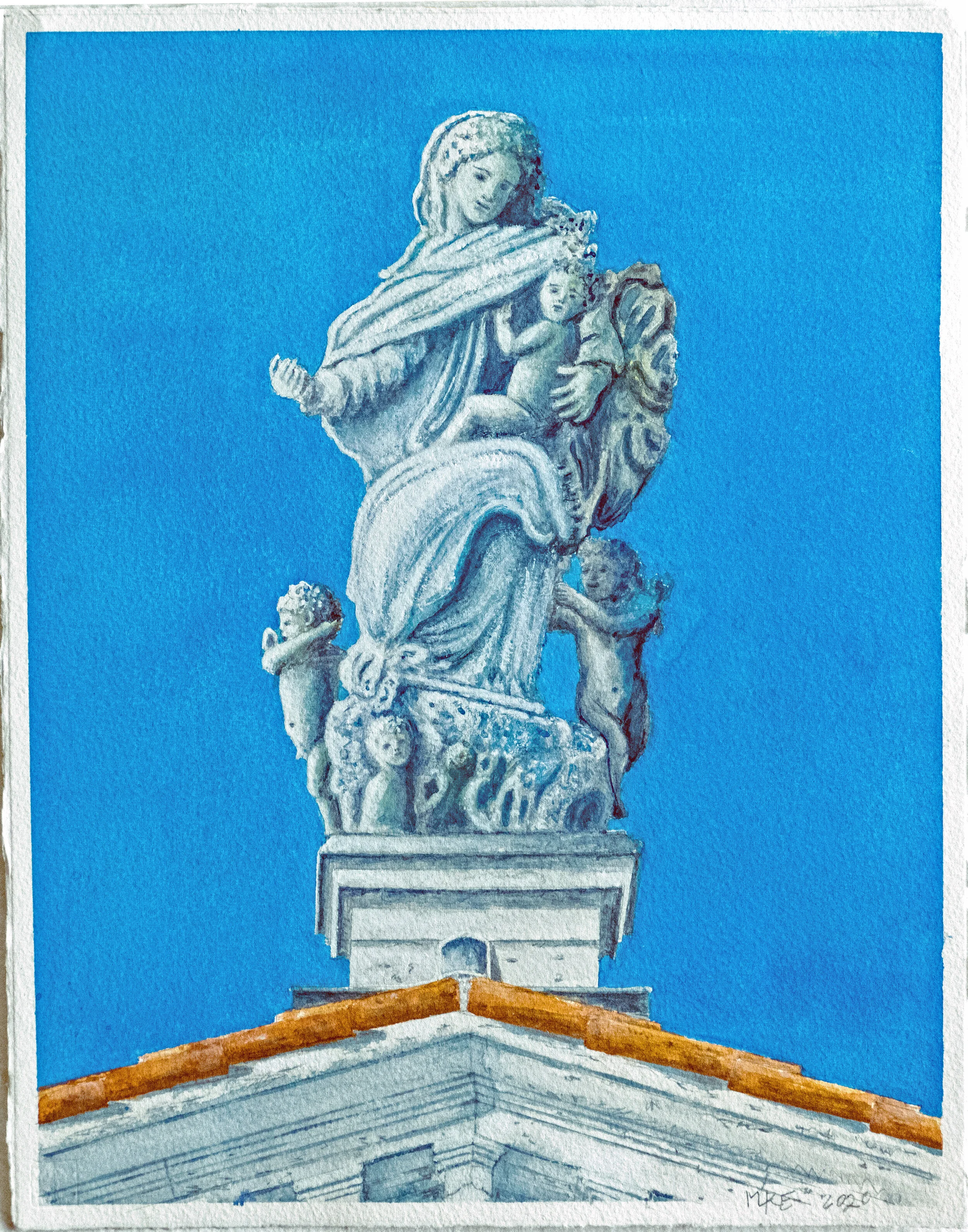 Entrance Gate Statuary, Villa Capra [La Rotunda], Vicenza, Italy