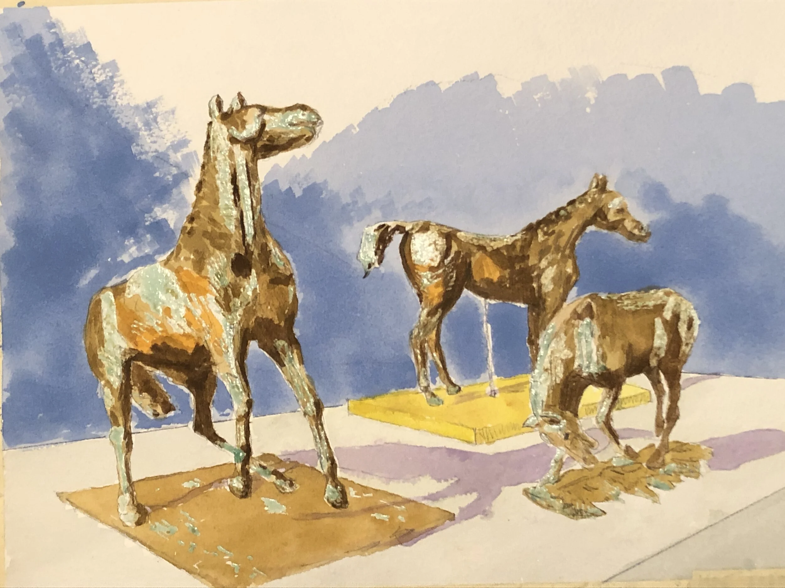 Addition of first layer of colors.