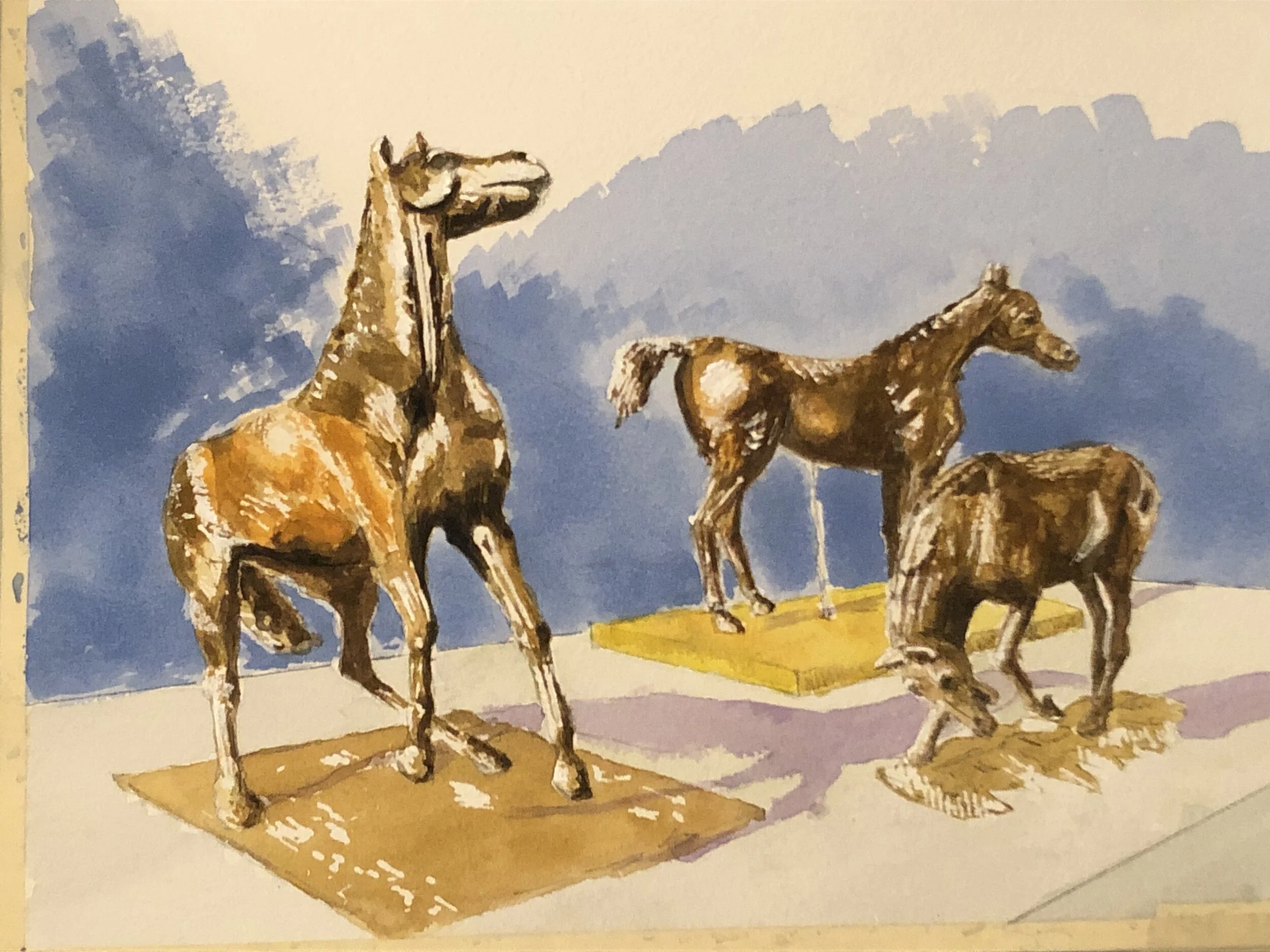  Addition of white highlights. 