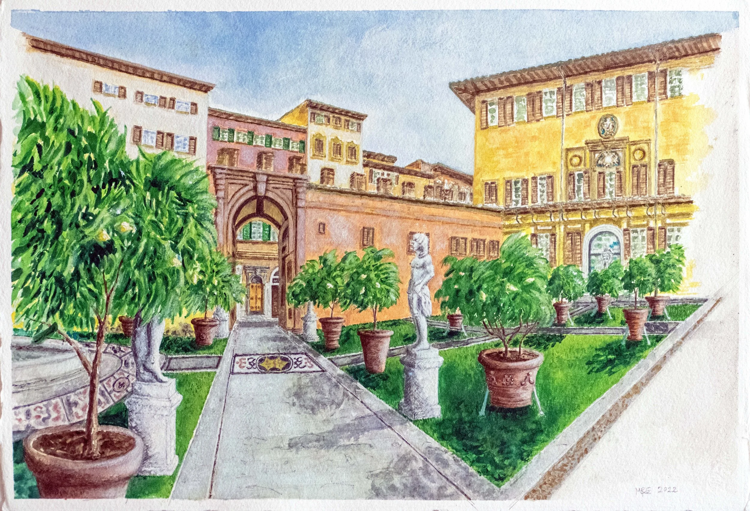 Il Giardino della Limonaia, Palazzo Medici-Riccardi, Florence, Italy  [15" x 22"]