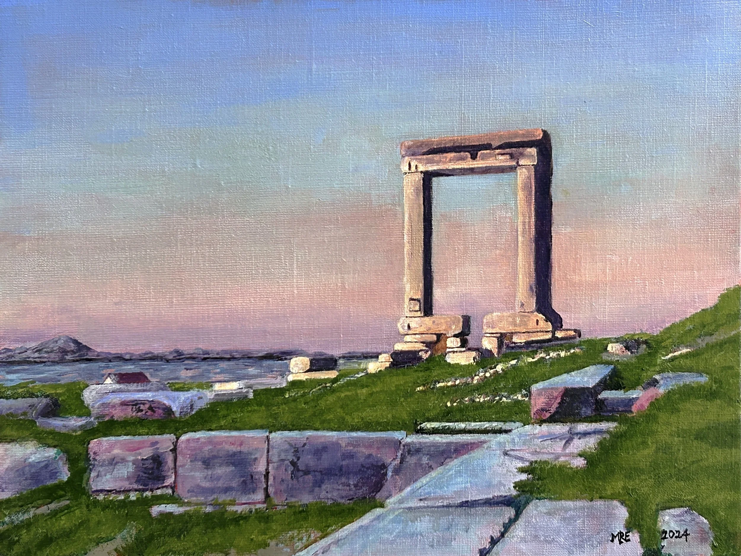 The Portara [Temple of Apollo], Naxos, Greece - 16 x 12 --2024