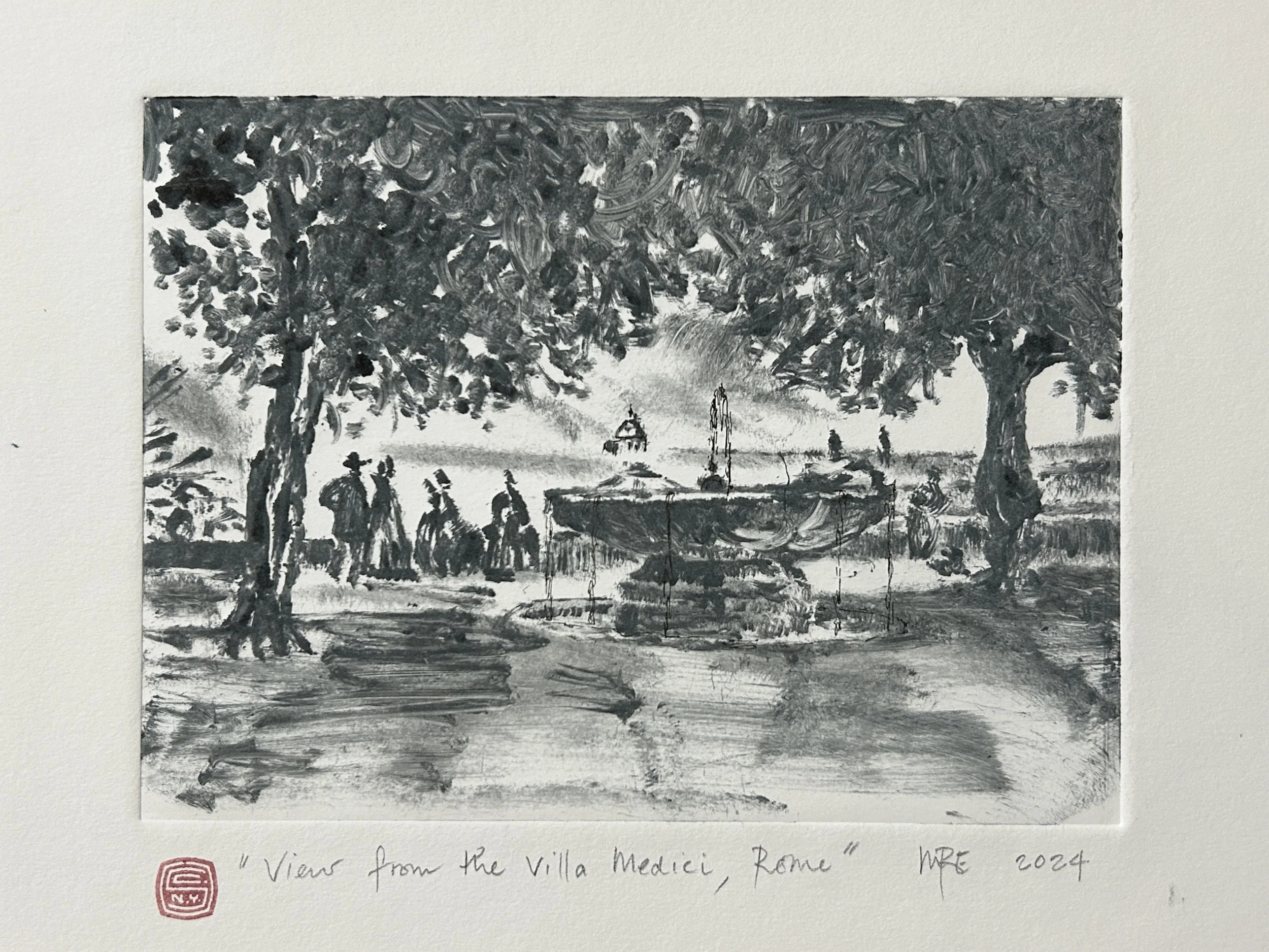 View from the Villa Medici, Rome - 2024  [12 x 9]