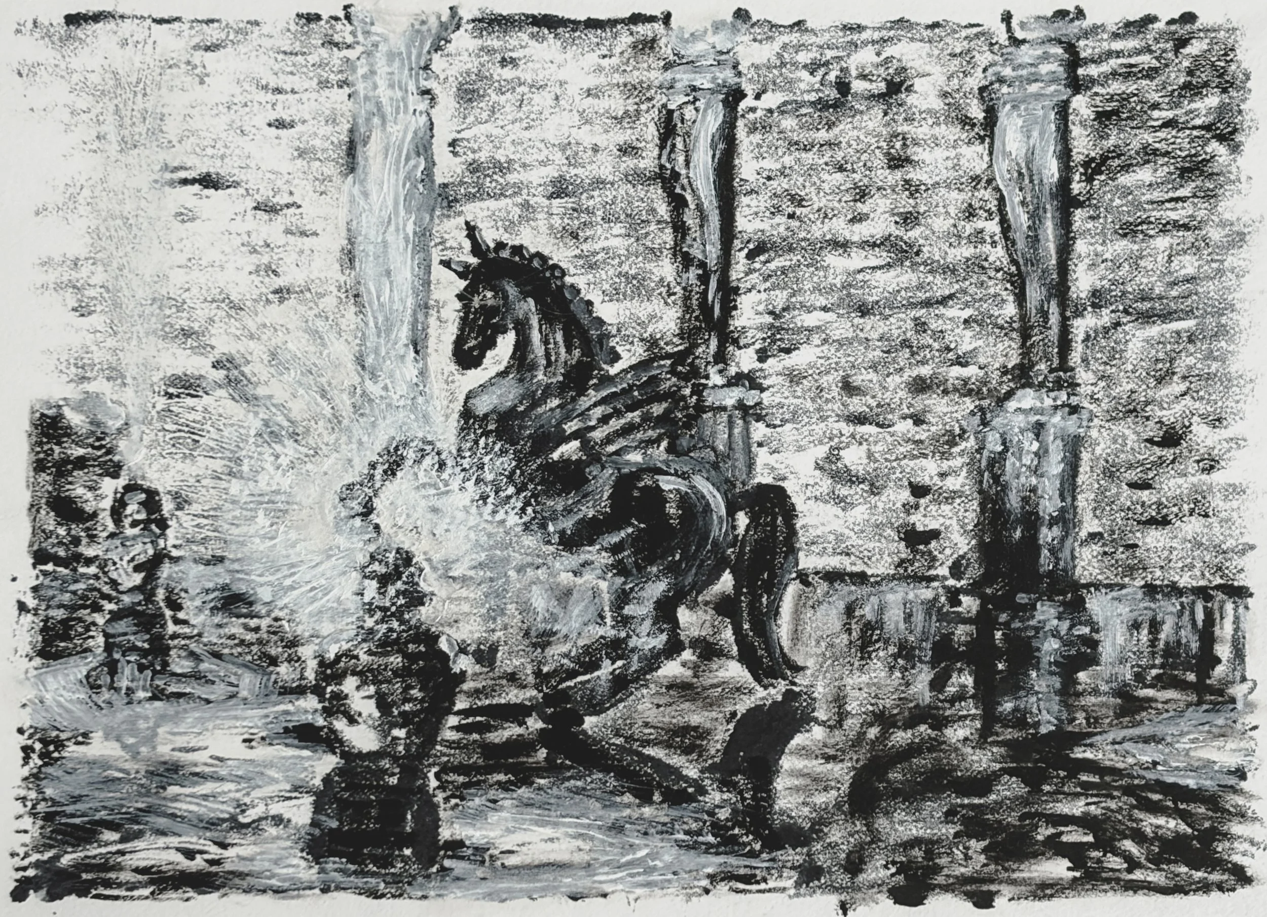 Fontana del Pegaso, Villa Lante, Bagnaia, Italy -- 2026  [5 x 7]