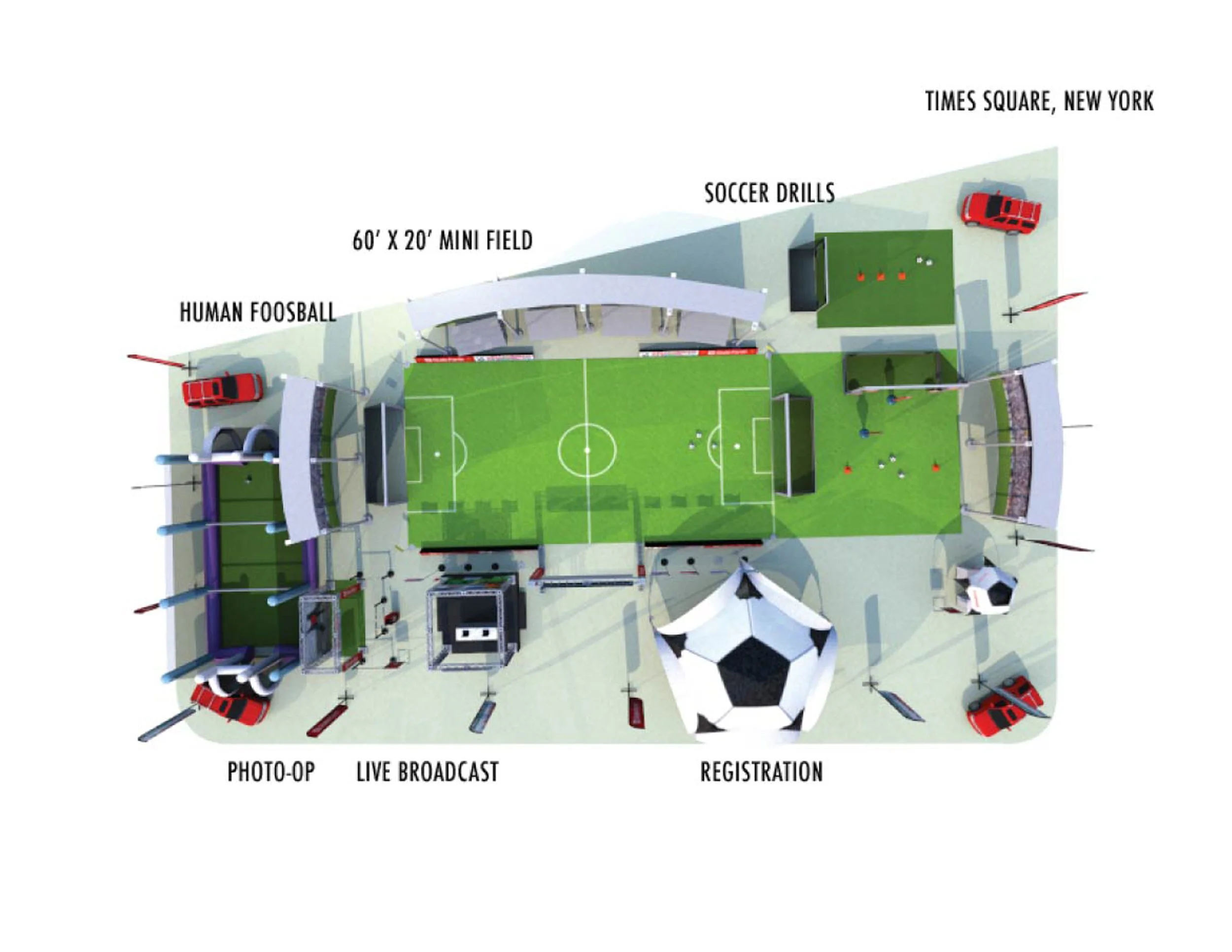 State Farm Soccer Promotion in Times Square NY