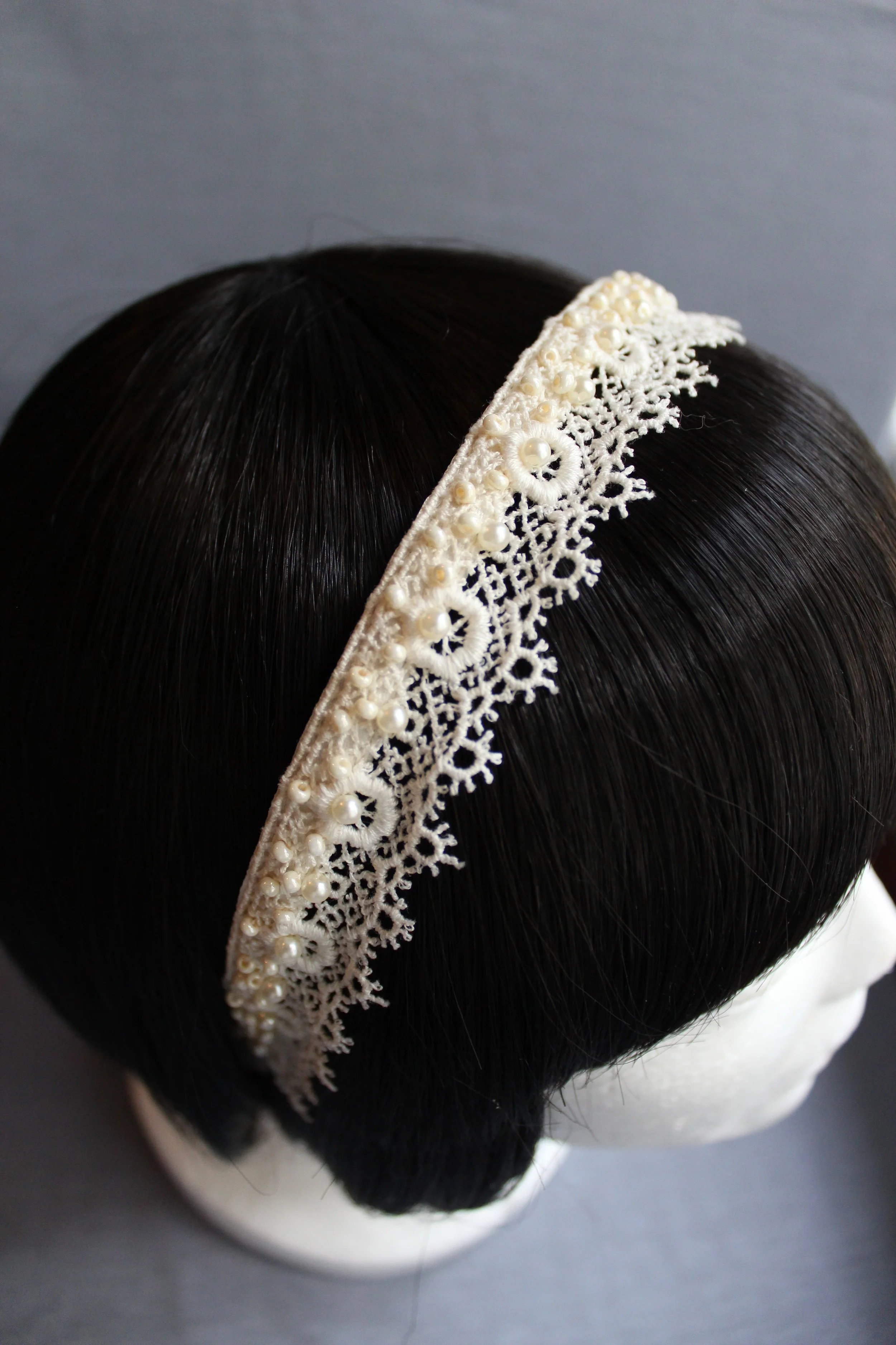 Lace and Pearls in Ivory