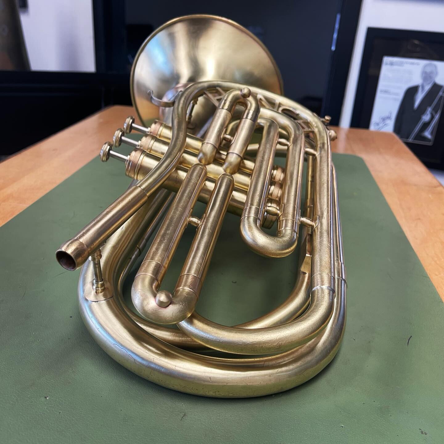 &ldquo;WTF????!!! This is amazing&hellip; Your attention to detail is incredible. It plays great&rdquo; Thanks @hincheymusic - enjoy it!! 

#SweeneyBrass
#strip 
#quality
#shopcat
#custom
#patina
#trombone 
#basstrombone 
#doneright 
#modification
#r