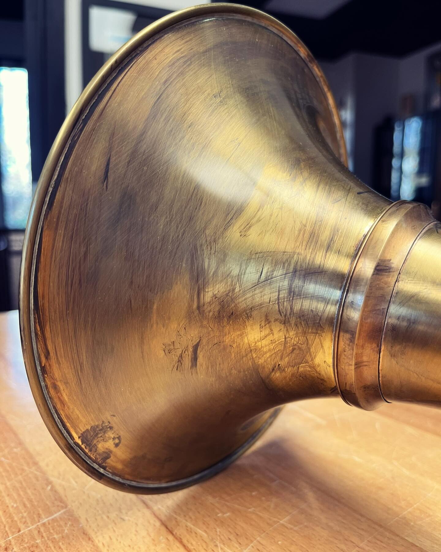 Refreshed. 

#SweeneyBrass
#keepitsimple 
#hoard
#strip 
#quality
#shopcat
#custom
#patina
#trombone 
#basstrombone 
#doneright 
#modification
#rebuild
#custom
#refurbish
#flugabone
#tuba
#trombone
#euphonium
#tarnish
#mouthpiece
#brass 
#ifixbrass
#