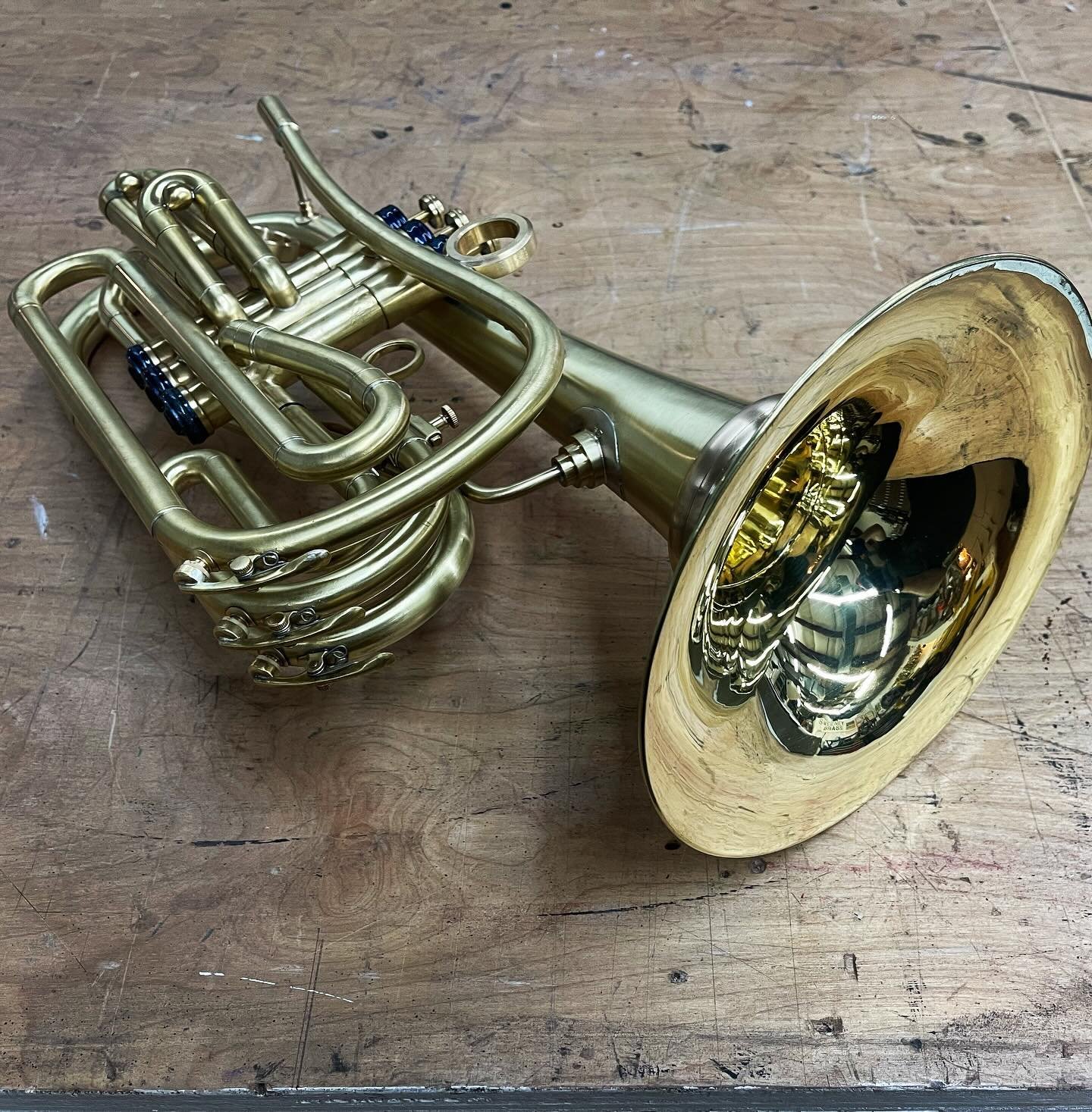 Flugabone + Blue = BluGabone? 

#SweeneyBrass
#keepitsimple 
#hoard
#strip 
#quality
#shopcat
#custom
#patina
#trombone 
#basstrombone 
#doneright 
#modification
#rebuild
#custom
#refurbish
#flugabone
#tuba
#trombone
#euphonium
#tarnish
#mouthpiece
#