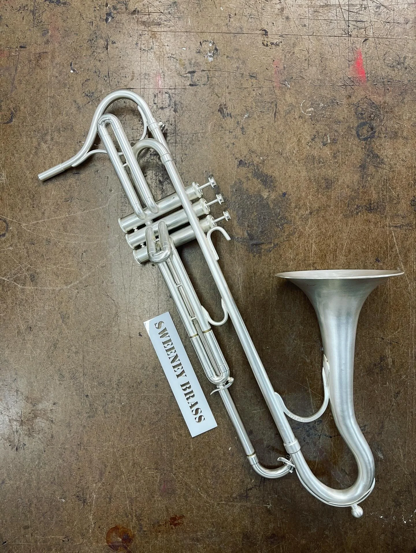 *UPDATE - SOLD AS OF 6pm* This one IS for sale…a reproduction Normaphone made in 2021 by me. Ordered custom and based on original 1920s design, this horn is pitched in Bb and accepts a small shank trombone mouthpiece.  Be the coolest horn play