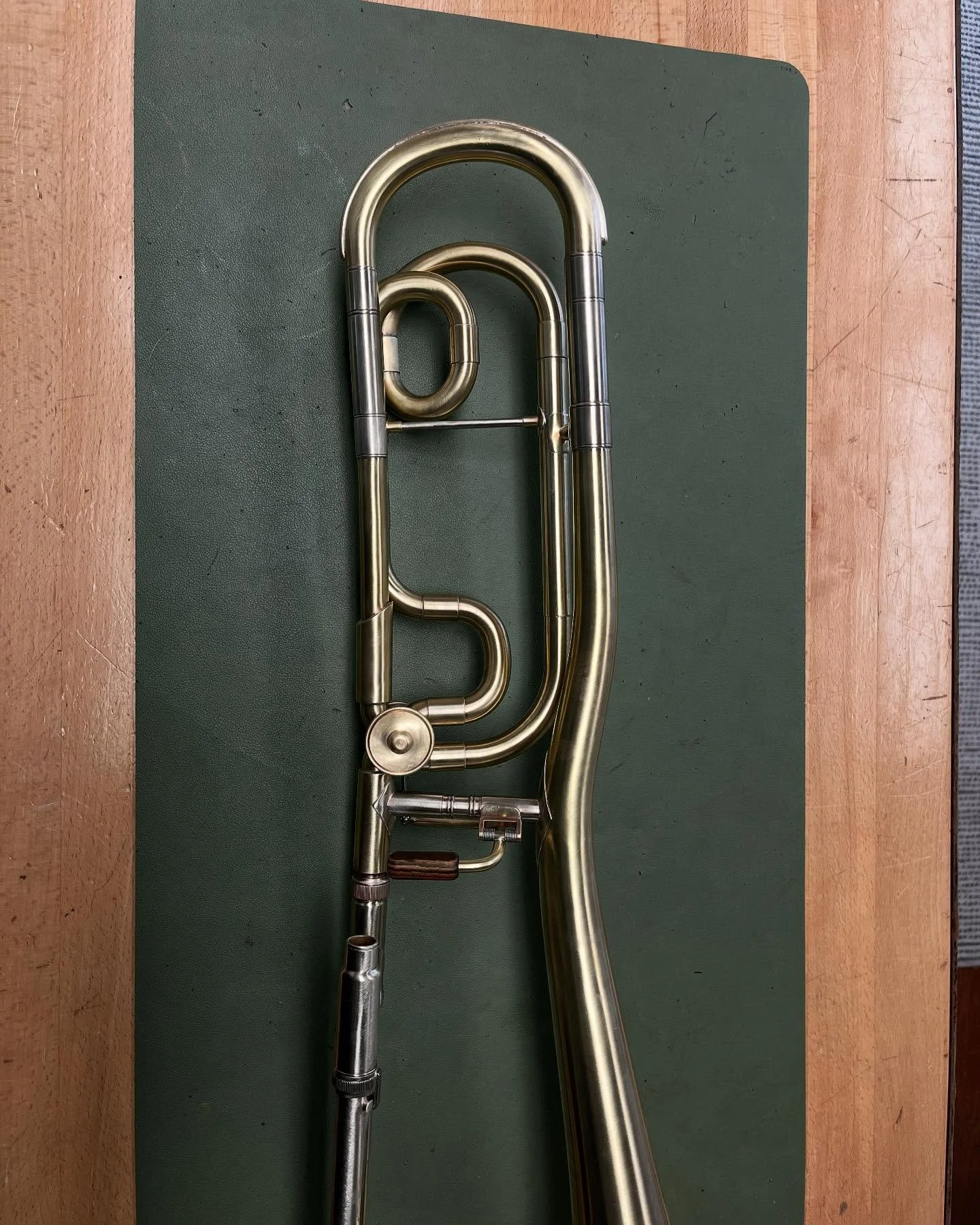 Newest collaboration with Ray Mason! @rayjaymay - Conn 6H with valve and bendy bell! This project brings together the best of many worlds with a horn that plays open and colorful over the (now extended) range of the horn! Always a treat to work with