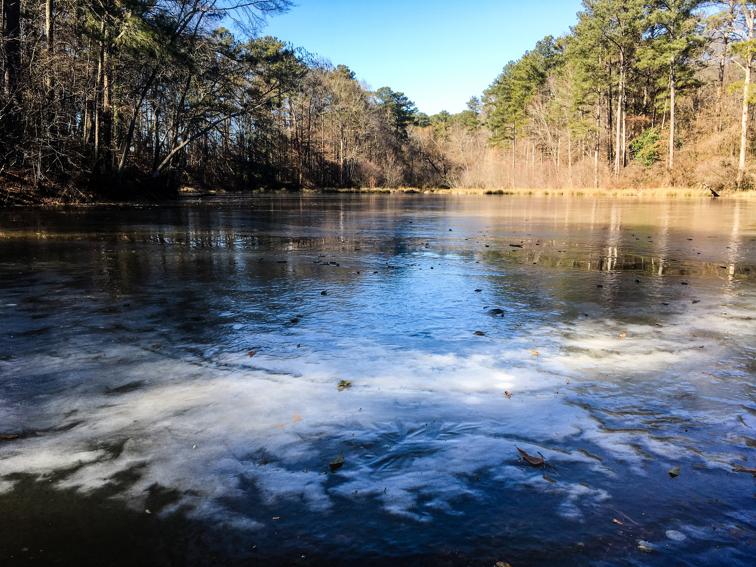 Frozen Twin Brothers Lake, January 6, 2018