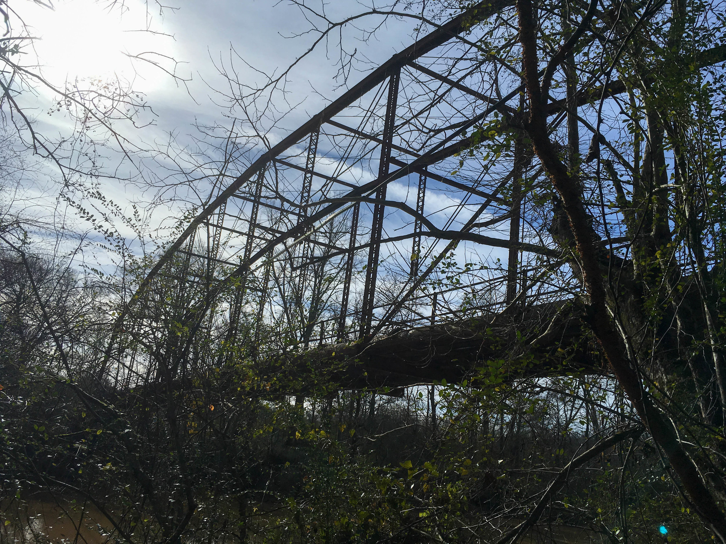 Remnants of Rogers Bridge, December 29, 2018