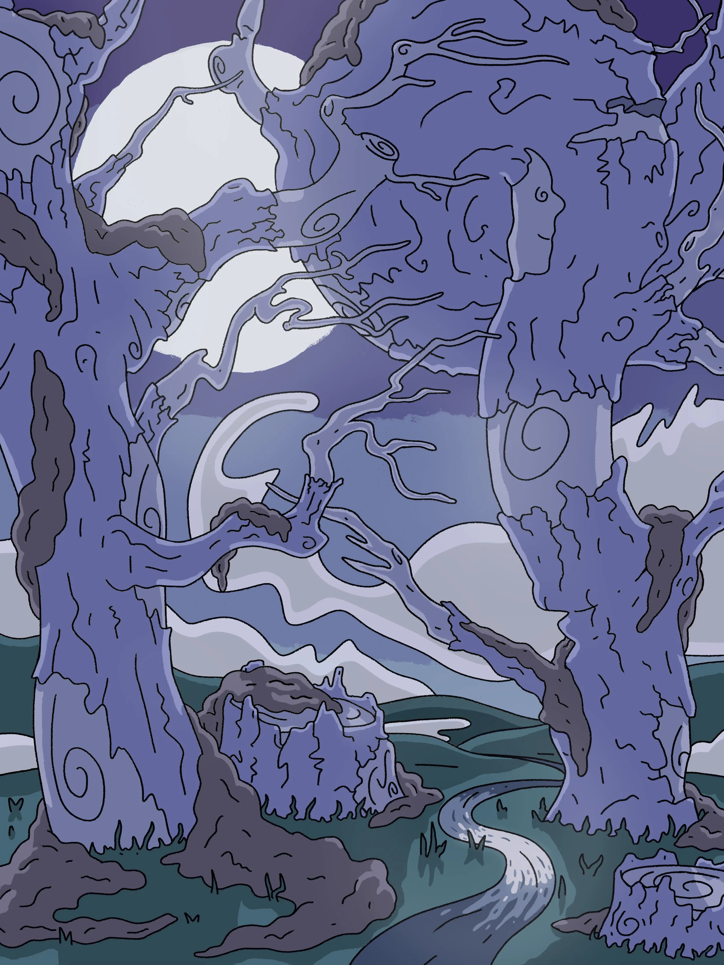 Trees at Night 2022