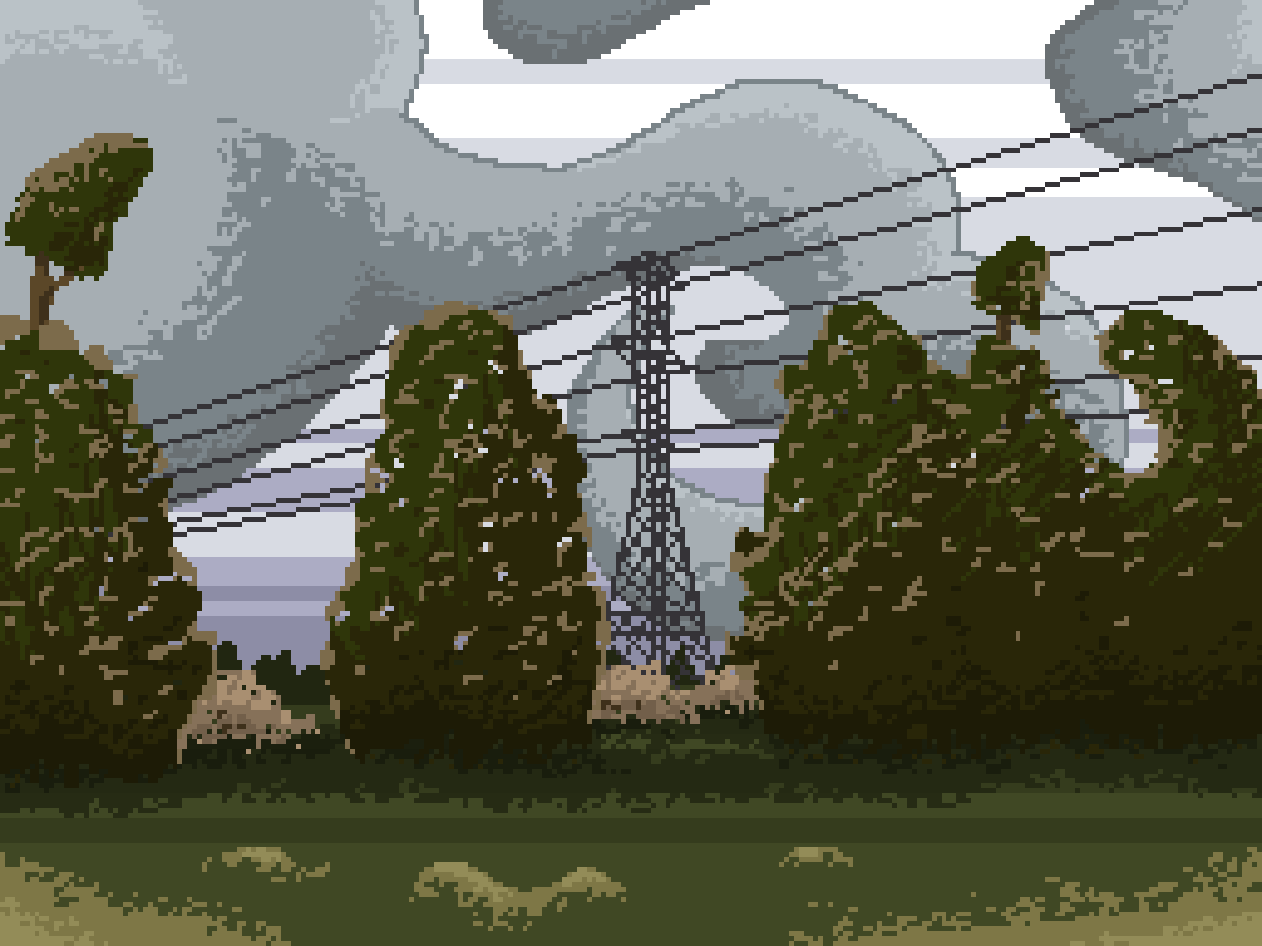 Electric Tower in Field 2021