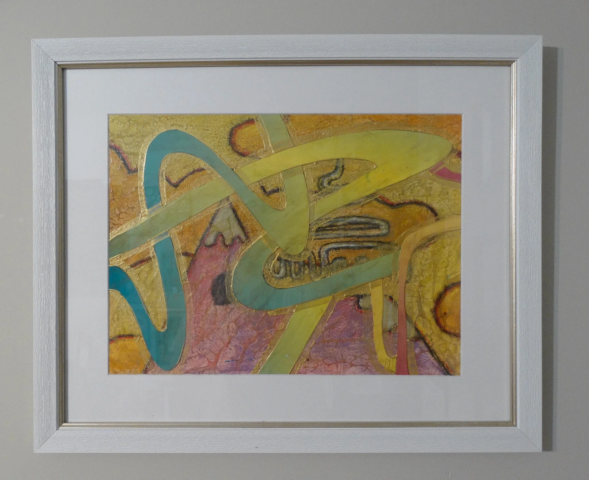 Untitled. Mixed media and collage on canvas board. 2025